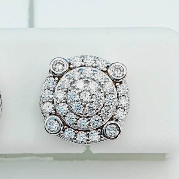 925 Sterling Silver Cubic Zirconia Earrings, U19254780 - Picture 6 of 11